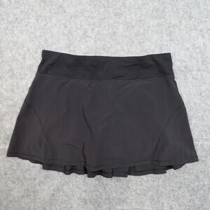 Lululemon Skort Womens 8 Circuit Breaker Black Golf Tennis Pickleball Pleated